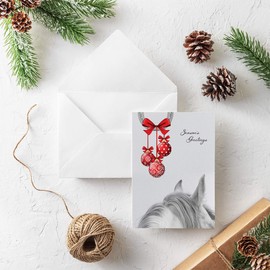 Equestrian Christmas Cards - Pack Of 10 - One design