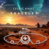 Sun and Moon Bracelet for Women 925 Sterling Silver Celtic