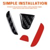 Bilisin Compatible with Rear Tailgate Insert Emblem Logo Carbon Fiber