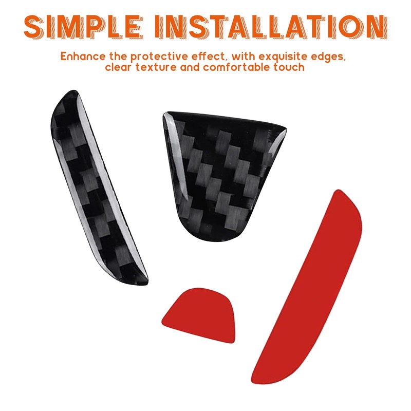 Bilisin Compatible with Rear Tailgate Insert Emblem Logo Carbon Fiber
