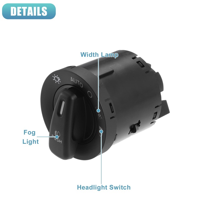 QUARKZMAN 1 x Headlight Switch Light Switch Dipping Switch for