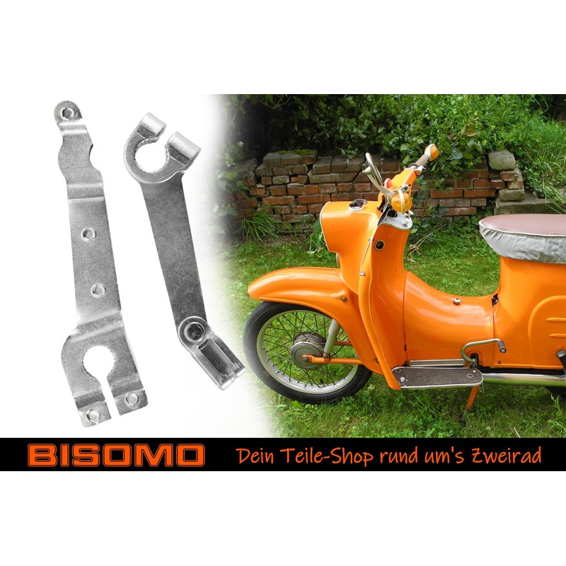 Front and Rear Brake Levers Set for Simson S50, S50