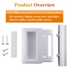 White Screen Hardware Kit for Andersen Doors, Fits Andersen A-Series