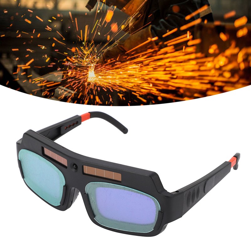 Welding Goggles Solar Powered Safety Protective Welding Glasses for Cutting