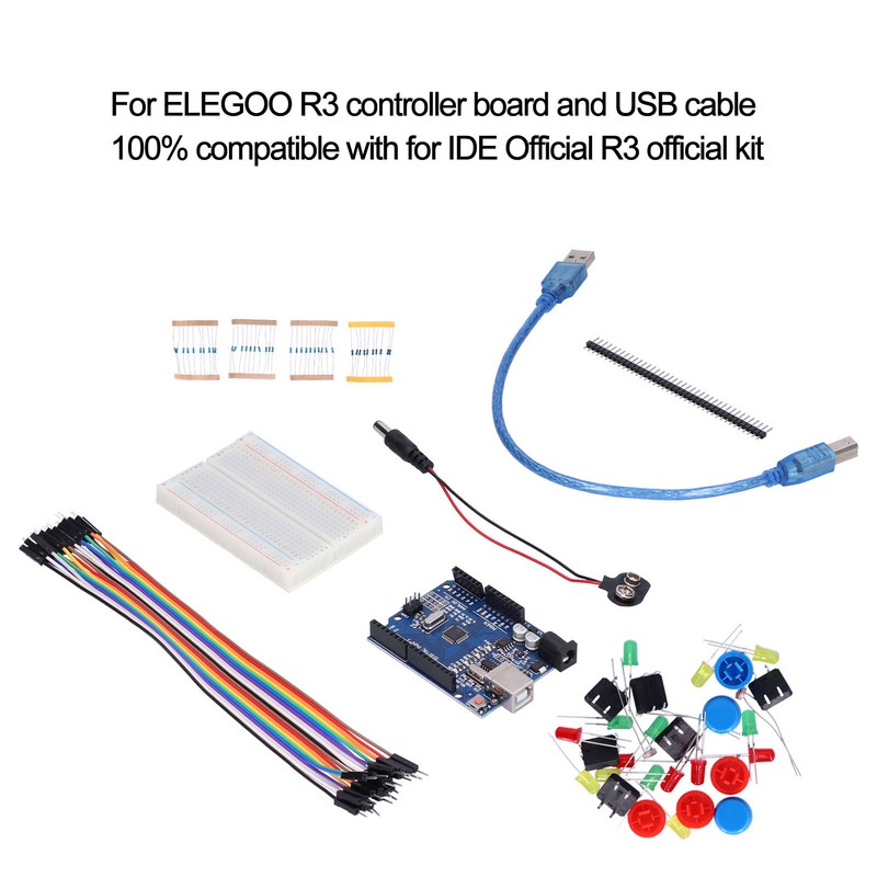 Development Board Starter Kit for R3 Mini Breadboard LED Jumper