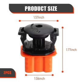 Nomocale 2 PCS Car Radiator Base + Bracket, 1.57" x 1.77" x 1.06" Water Tank Radiator Bracket Upper Mounting Pin, 1695040114 2115040059 Replacement Parts, Compatible with Benz W204 W211 (Red)