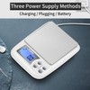 KUBEI Food Scale USB Rechargeable Digital Kitchen Scale, 3kg0.1g Weight