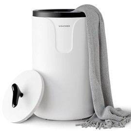 USHOWER Towel Warmers for Bathroom, 20L Large Towel Warmer Bucket for Spa & Massage, Auto Shut-Off Towel Heater Fits Two 40"x70" Oversized Towels, Blankets, Bathrobes, PJ's