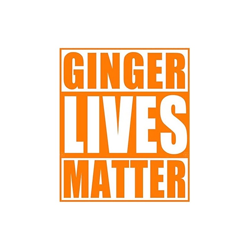 2.5” Ginger Lives Matter Red Head Freckles Pale Funny Hard
