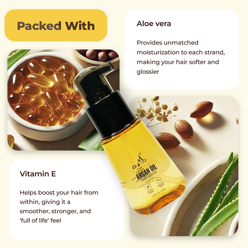 HerStyler Advanced Argan Oil Hair Serum - Hair Serum for