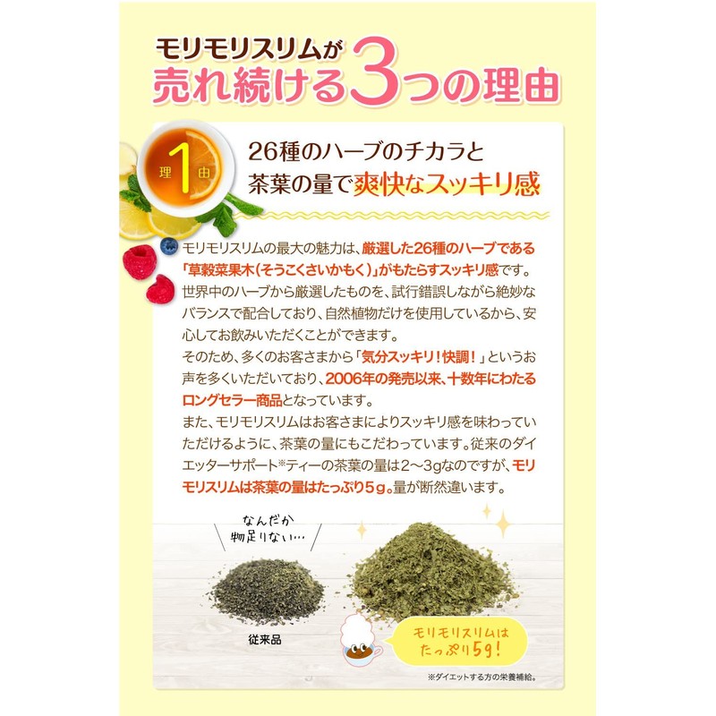 ハーブ健康本舗 モリモリスリム (紅茶風味) (10包)