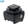 JJC Hot Shoe Mount with PC Sync Sockets and 3.5