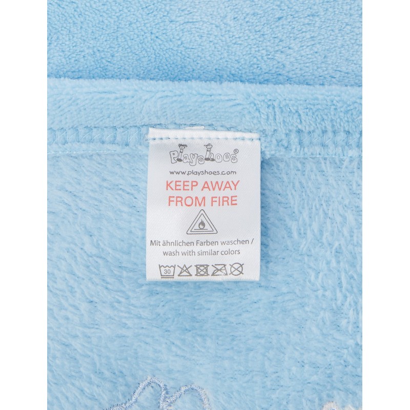 Playshoes 75 Xx 100cm Soft Embroidered Fleece Blanket (Blue)