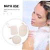 Vaguelly 3pcs Loofah Exfoliating Pads Face Scrubbers Face Exfoliator Pad