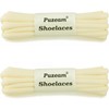 Puzeam 2 Pairs Oval Athletic Shoelaces 30 Colors 1/4" Half