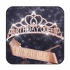 Yean Birthday Rhinestone Crowns and Tiaras Rose Gold Queen Crown