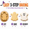 Ririess Halloween Ghost Cookie Cutter, 3.2 Inch Stainless Steel
