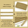 FINGERINSPIRE 12m 15mm Gold Edge Woven Braid Trim Handmade Polyester