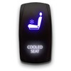 Cooled SEAT - Blue/White - Laser Etched Toggle Switch 20A
