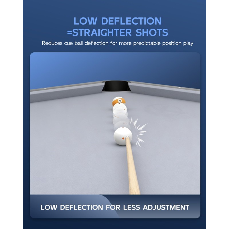 KONLLEN Maple Pool Cue Stick – Low Deflection Performance Billiard