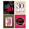 30th Birthday Wine Labels/Set of 4 Cheers Wine Bottle Stickers/Thirtieth