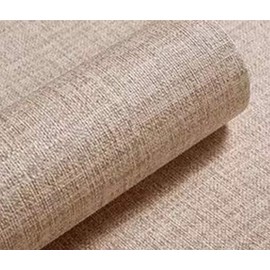 Yancorp 10ft Textured Fabric Wallpaper Faux Grasscloth Khaki Peel and Stick Wallpaper Self-Adhesive Wallpaper Linen Removable Wallpaper Cabinets Counter Top Liners