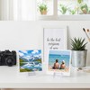 DOPENSPI 50PCS Card Stands, Table Sign Holder Stand Clear Display