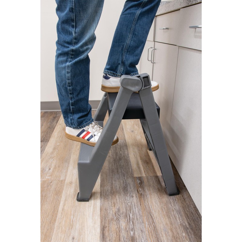 Performance Tool W85040 Heavy Duty 2-Step Folding Ladder, 300lb Weight