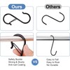 12 Pack 3.5 inch S Hooks for Hanging with Safety