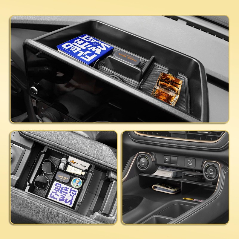 3PCS Center Console Organizer Set for 2024-2026 Toyota Grand Highlander