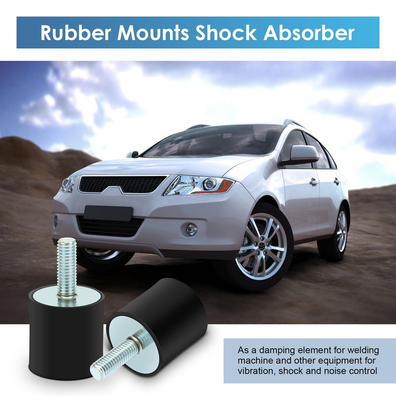 M8 Shock Absorber Rubber Insulator Brackets, M8 Rubber Mounts Shock