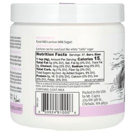 Mt. Capra Goat Milk Lactose, 13.8 oz (391 g)