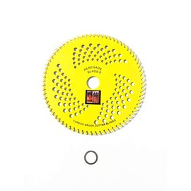 1 Blade 8"-72t -- RENEGADE BLADE Yellow Talon / Hybrid (Polymer Non Stick Coated)-- Wood Limbs and Hard Brush Specialty -- Carbide Brush Cutter Weed Eater Blades, 203mm Dia.