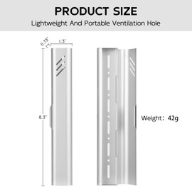 Travel Toothbrush Case, 2Pack Portable Toothbrush Holders, Durable Aluminum Toothbrush Storage Box, Small Breathable Manual Toothbrush Container for Traveling, Camping, Business Trip - Sliver