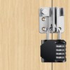 Combination Locker Padlock,Combination Lock, 10 Digits Push Button Padlock Black