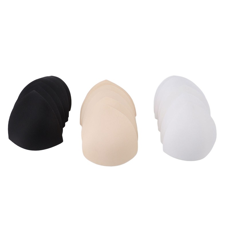 9 Pairs Sports Bra Inserts Triangular Breathable Bra Pads Inserts