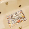 Yardwe Pack of 6 Non-Slip Stickers Beach Pattern Bathroom Pedal