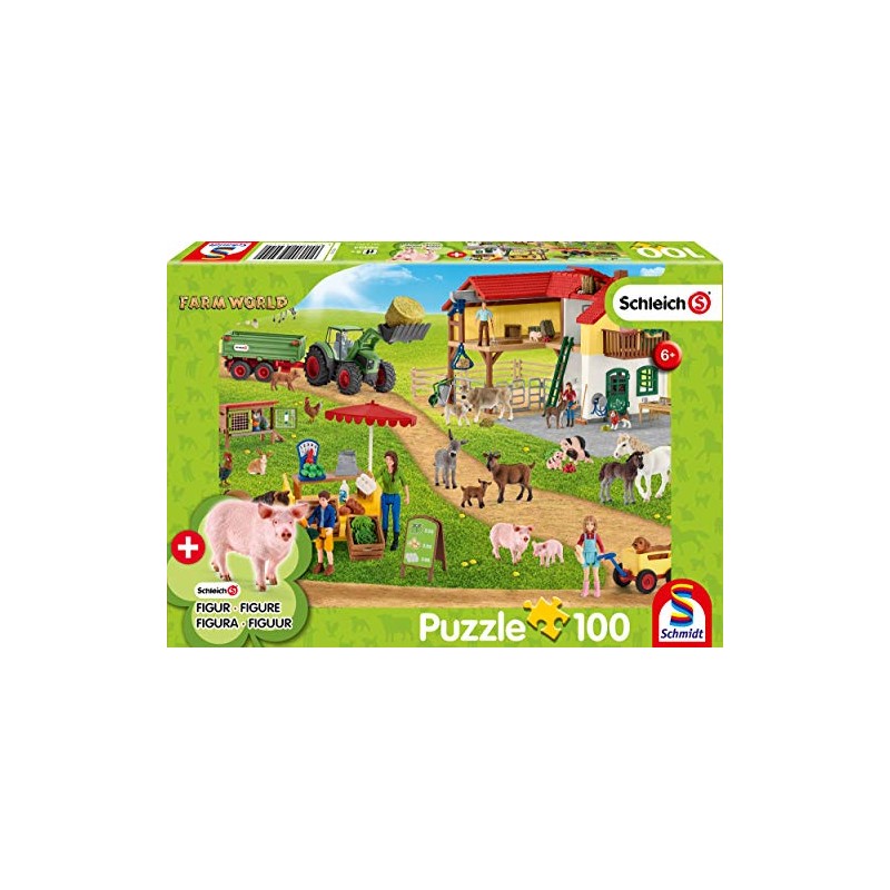 Schmidt CGS_56404 The Farmers' Market (100 Pieces) Including Puzzle, Multi-Coloured
