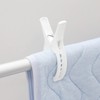 Towa Sangyo Neo-Sool Double Spring Balcony Clothespins White Approx. 3.2