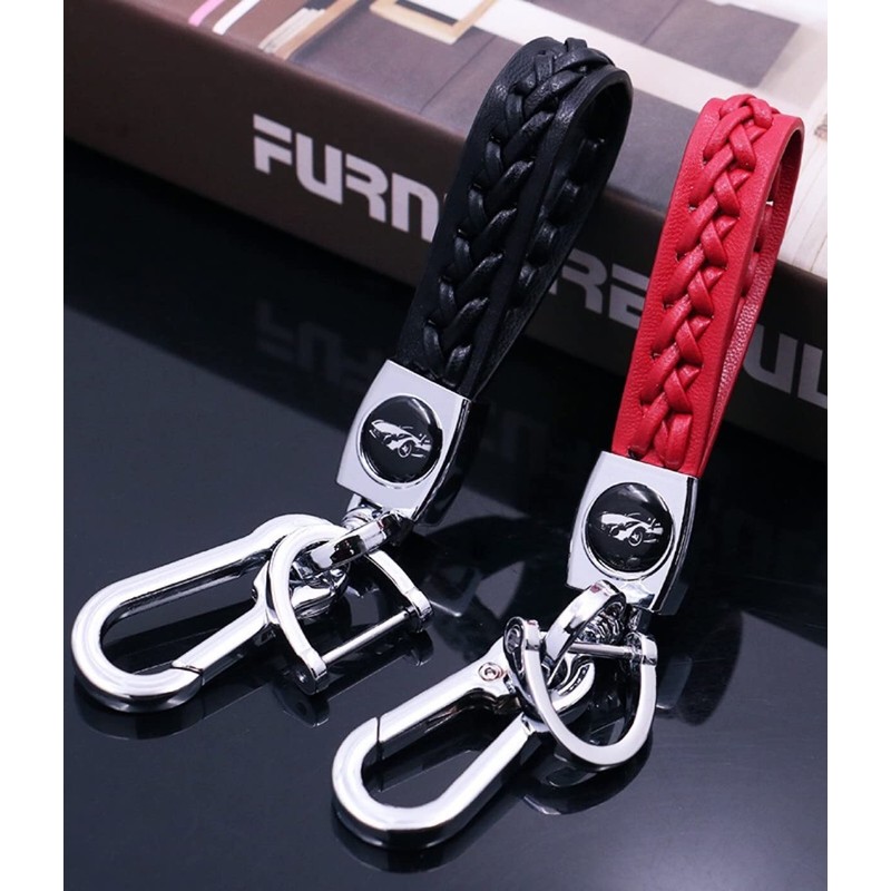 Pack of 2 Leather Car Keychains, Car Keychains, Women's Key