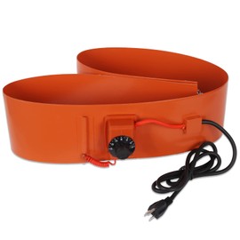 Drum Pail Heater Pad 55-Gallon - Nopwer Silicone Barrel Heat Pad Band Warmer Kit 150℃ 120V 5inch