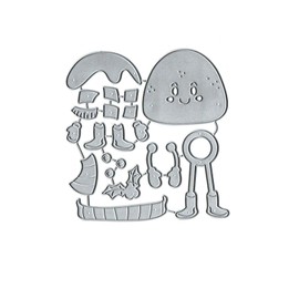 Cookie Man Metal Die Cuts,Merry Christmas Gingerbread Cookie Man Cutting Dies Cut Stencils DIY Scrapbooking Decorative Embossing Paper Party Wedding Card Making