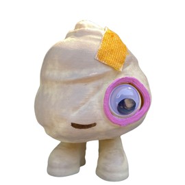 Nana Connie Grandma Fan Art Figure - Marcel the Shell with Shoes On - Life Size, Hand Painted, Real Band-Aid, PLA Material