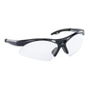 SAS Diamondbacks Safety Eyewear Black Frame, Clear Lens, One Size