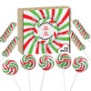 Christmas Candy Lollipops - 24 Holiday Suckers Individually Wrapped Bulk