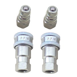 Professional Parts Warehouse Aftermarket (2) 1/4" Hydraulic Ball Style Quick Couplers for Meyer 15072, Western 25232 & Fisher A1587