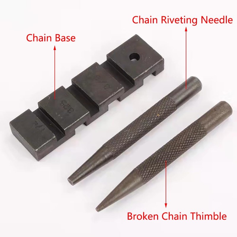 Chainsaw Chain Breaker Tool, 3Pcs Pocket Chain Saw Rivets and