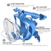 G2RISE® Snorkel Mask, Diving Mask, Foldable CO2 Safe Snorkel Full