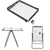 Height Adjustable Double-Sided Available Reversible Mobile Whiteboard, Magnetic Dry Erase