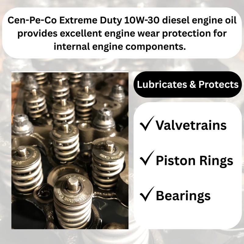 Cen-Pe-Co SAE 10W30 Extreme Duty Diesel Performance Engine Oil |